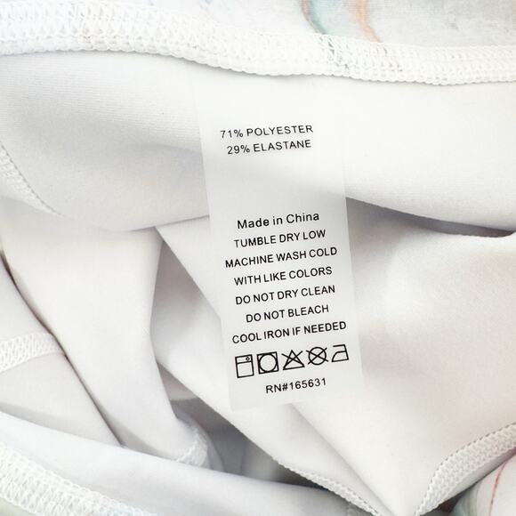 NWT Calme by Johnny Was Multi Marble High Waist Endurance Leggings L - Picture 9 of 9